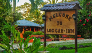 The Log Cab-Inn welcome board